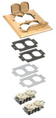 2 GANG MTL COVER KIT - FLB5550MB 2 GANG MTL COVER KIT - FLB5550MB